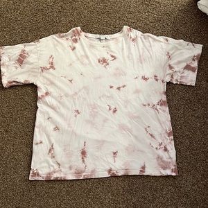 tie dye pink and white mens shirt